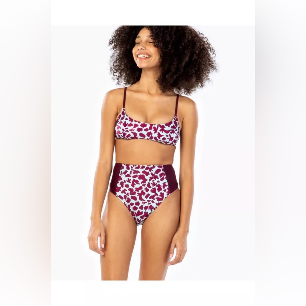 NWT Tanya Taylor Kaia Bikini Top And Bottom Set Size Small